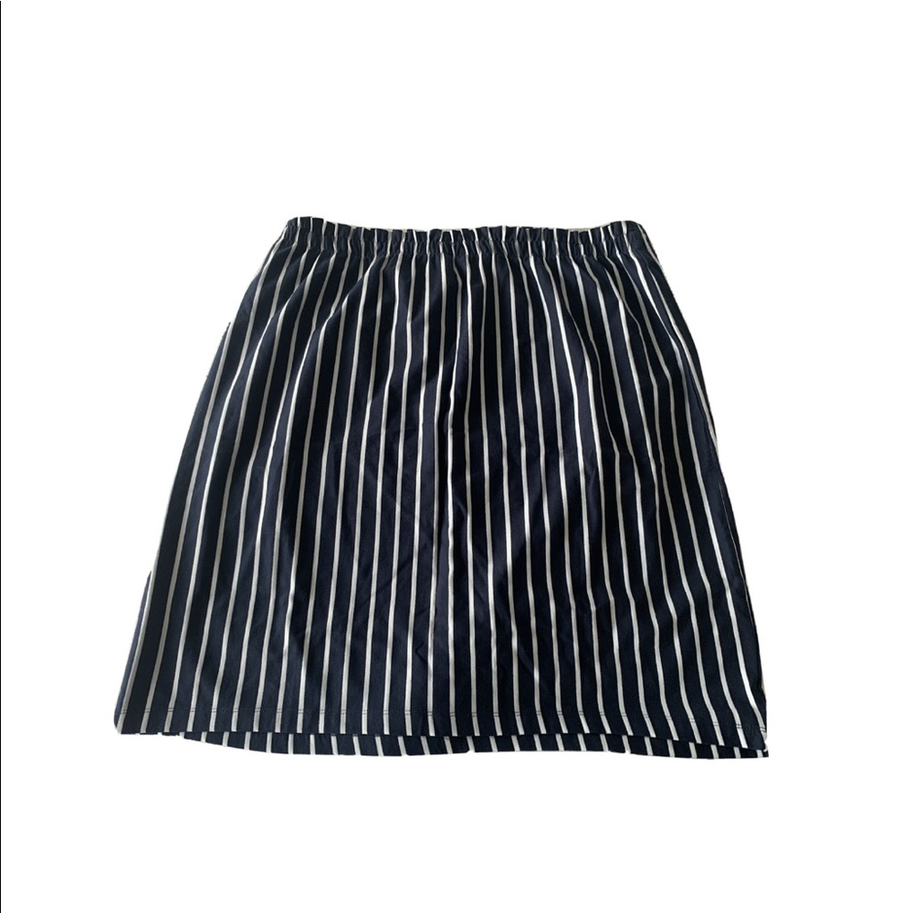 Junarose Plus Domias Striped Pull-on Pencil Skirt